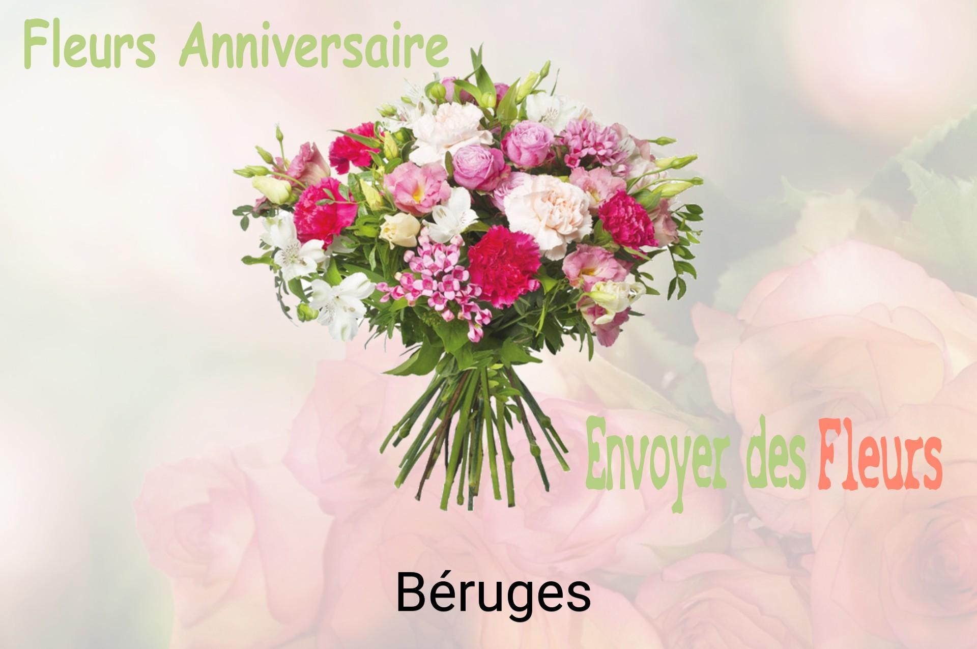 Bouquet de fleurs d’anniversaire livré à Béruges